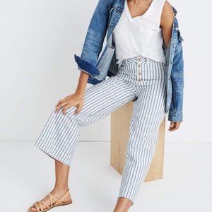 MADEWELL Emmett Wide Leg Crop Pants Sz 29